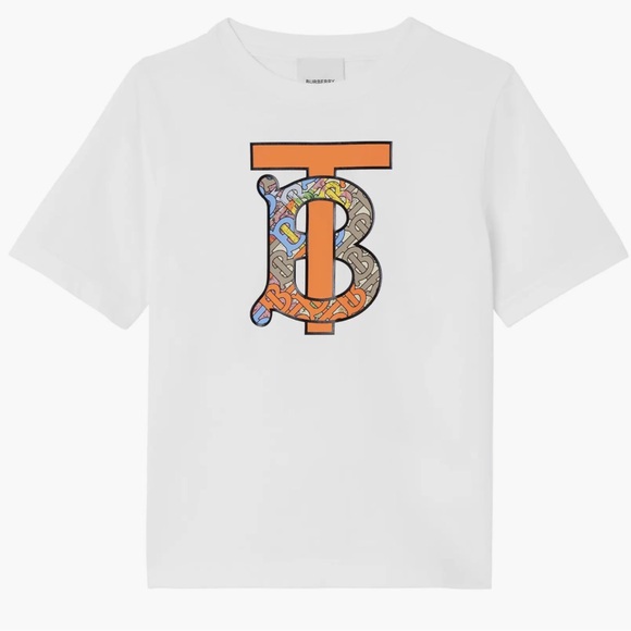 Burberry Kids' TB Monogram Cotton Graphic Tee - Picture 2 of 5